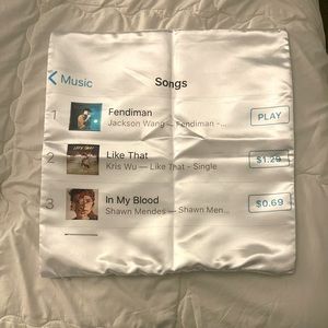 Handmade pillow case of top 3 , Jackson Wang, Kris Wu, Shawn Mendes NEW .